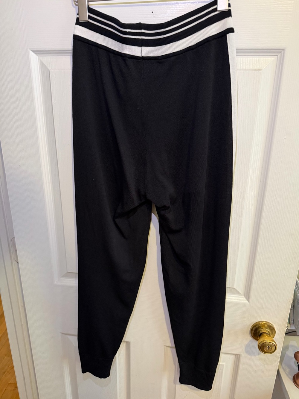 Gabrielle Union x NY&Co Black Track Joggers Striped Waist & Side Panel XS - Picture 2 of 11